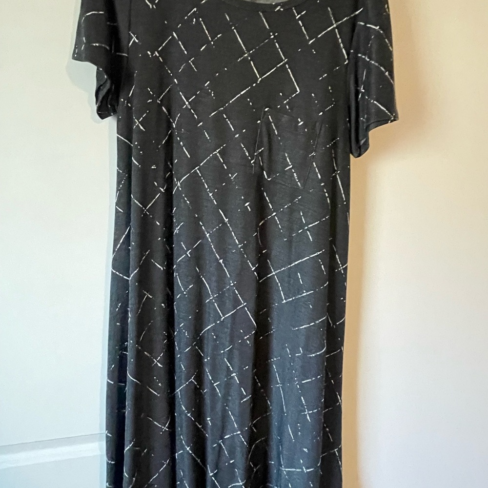 LuLaRoe Gray High Low Carly Dress